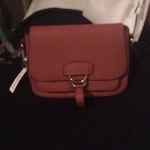 Rust colored shoulder bag